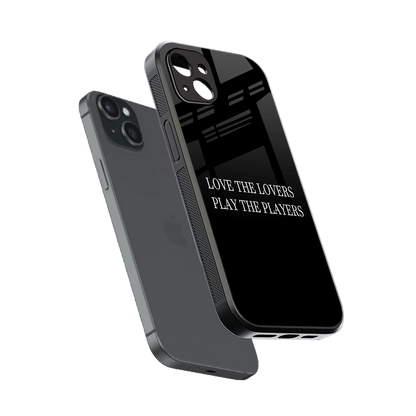 Playbook sleek iphone 14 plus cover with tempered glass back and TPU edges