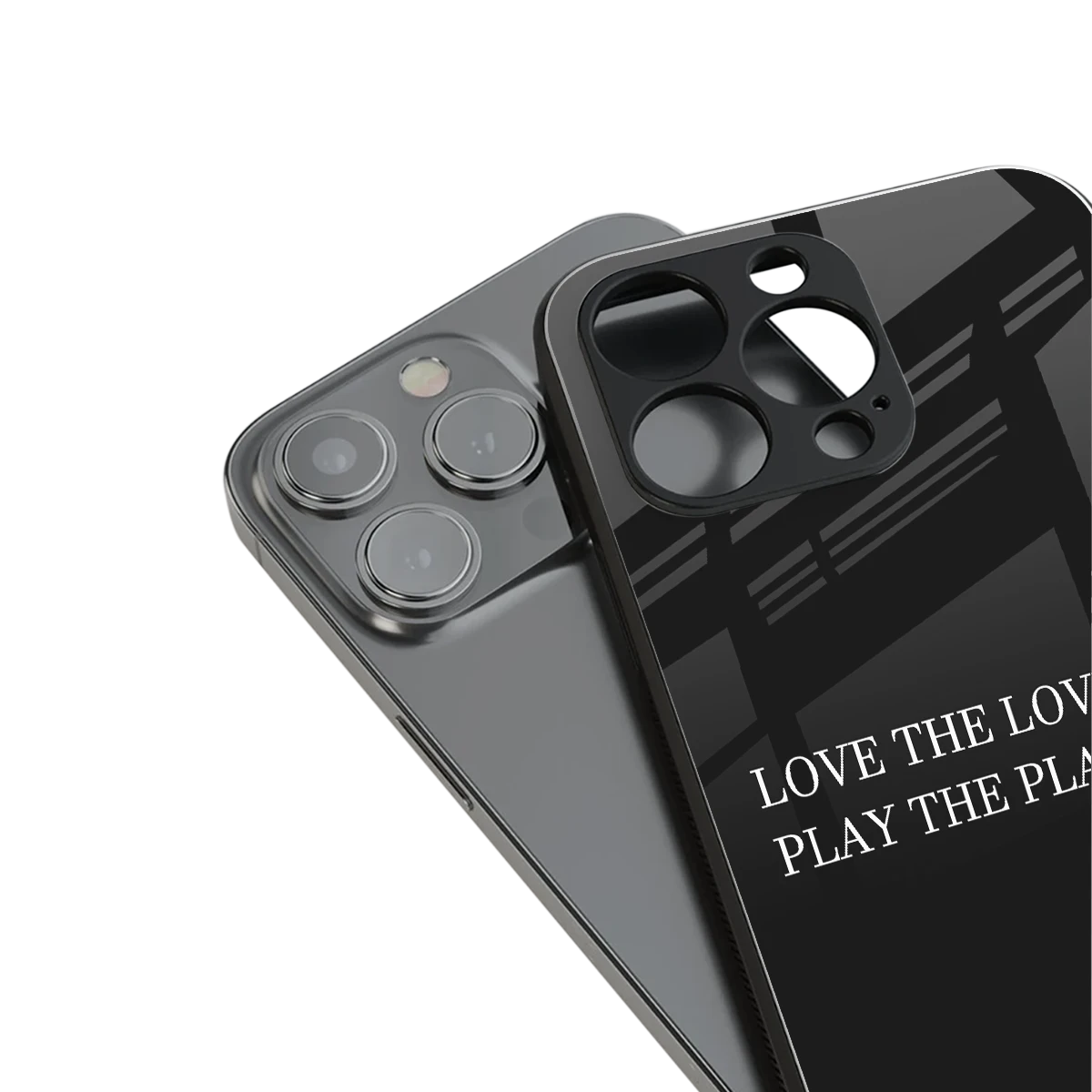 Playbook stylish phone case for iphone 13 | glossy glass and slim fit
