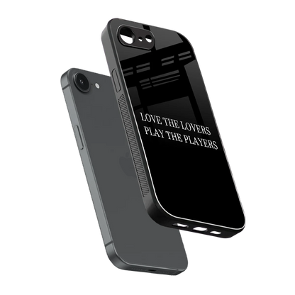 Playbook sleek iphone 16e cover with tempered glass back and TPU edges