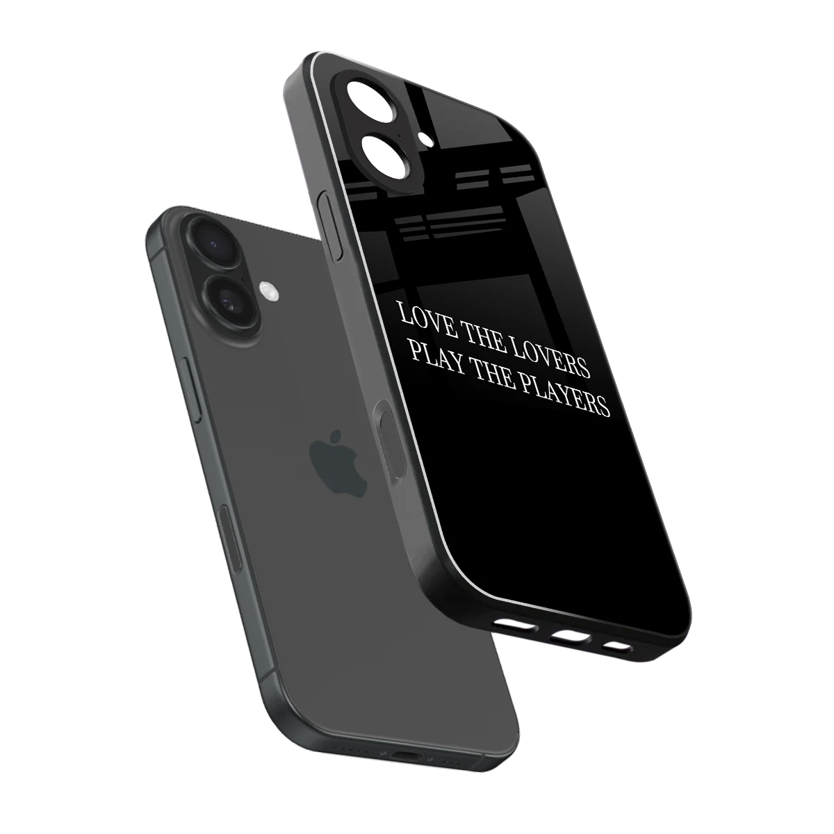 Playbook sleek iphone 17 cover with tempered glass back and TPU edges