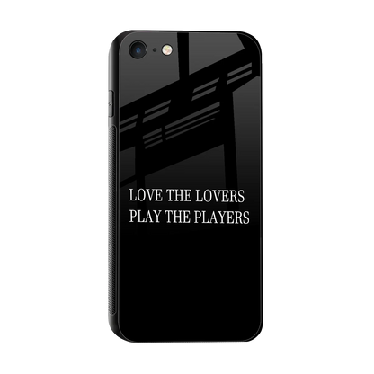Playbook sleek iphone 7 cover with tempered glass back and TPU edges
