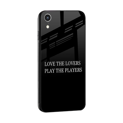 Playbook sleek iphone xr cover with tempered glass back and TPU edges