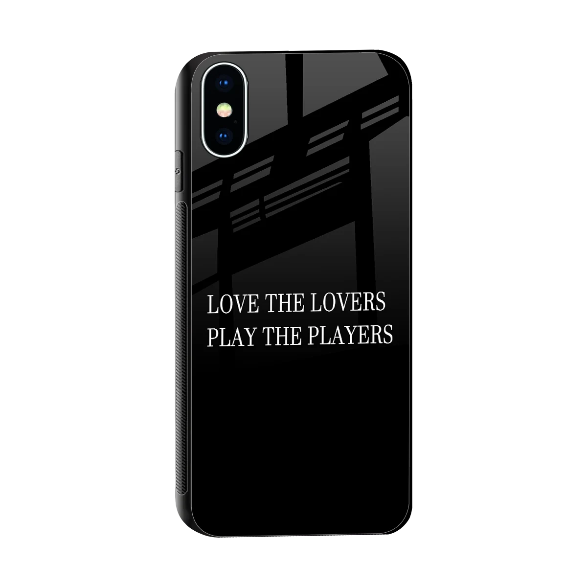 Playbook sleek iphone xs cover with tempered glass back and TPU edges
