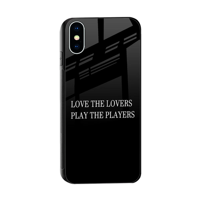 Playbook sleek iphone xs cover with tempered glass back and TPU edges