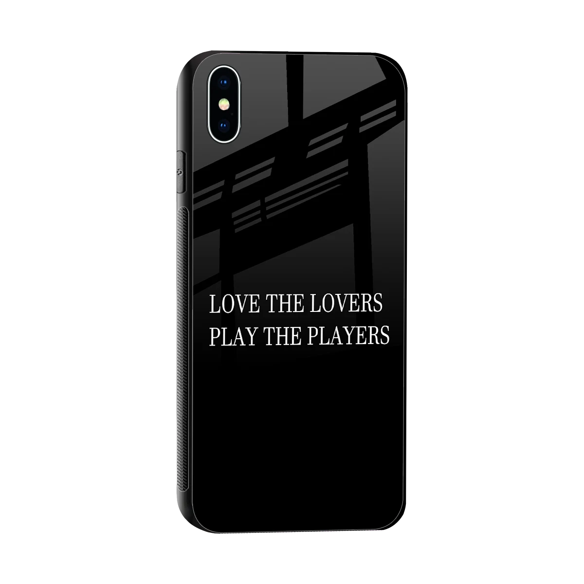 Playbook sleek iphone xs max cover with tempered glass back and TPU edges