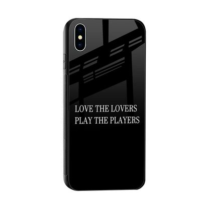 Playbook sleek iphone xs max cover with tempered glass back and TPU edges