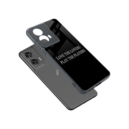 Playbook sleek motorola edge 50 fusion cover with tempered glass back and TPU edges