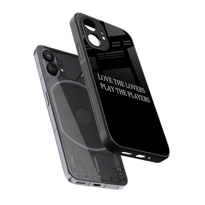 Playbook sleek nothing phone 1 cover with tempered glass back and TPU edges