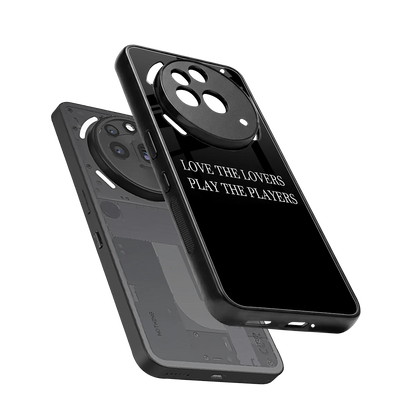 Playbook sleek nothing phone 3a pro cover with tempered glass back and TPU edges