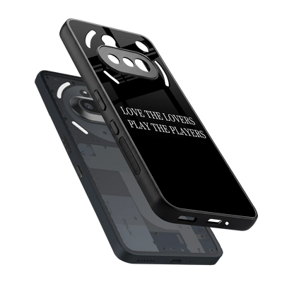 Playbook sleek nothing phone 3a cover with tempered glass back and TPU edges