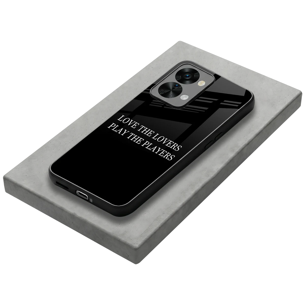 Playbook stylish phone case for oneplus nord 2t | glossy glass and slim fit
