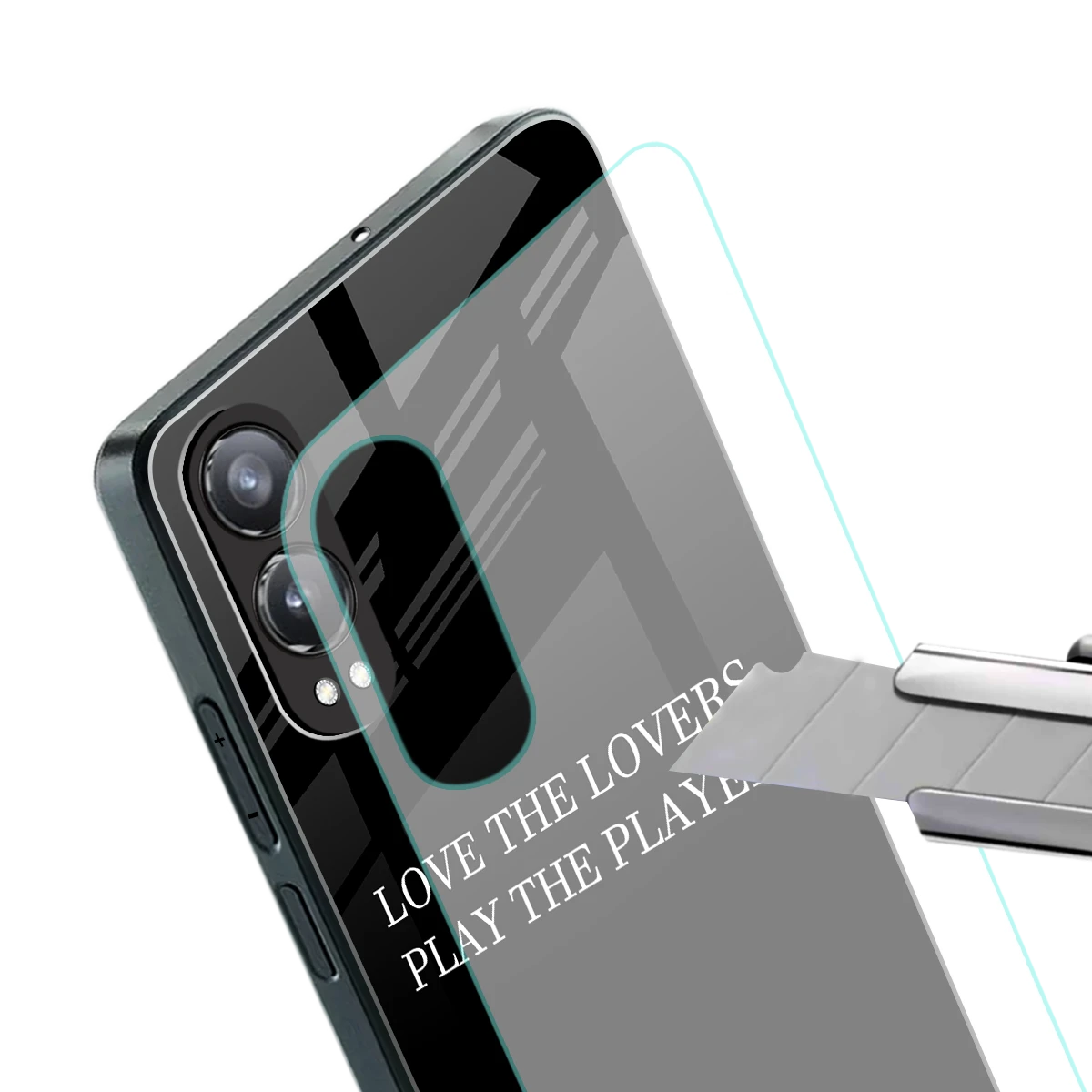 Playbook stylish phone case for oneplus nord ce 4 lite | glossy glass and slim fit