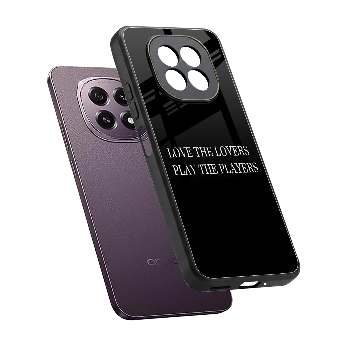 Playbook sleek oppo f29 5g cover with tempered glass back and TPU edges