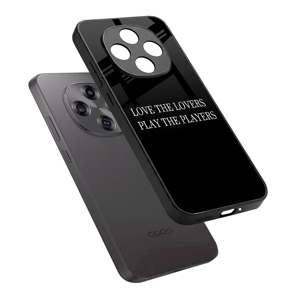 Playbook sleek oppo f31 pro 5g cover with tempered glass back and TPU edges