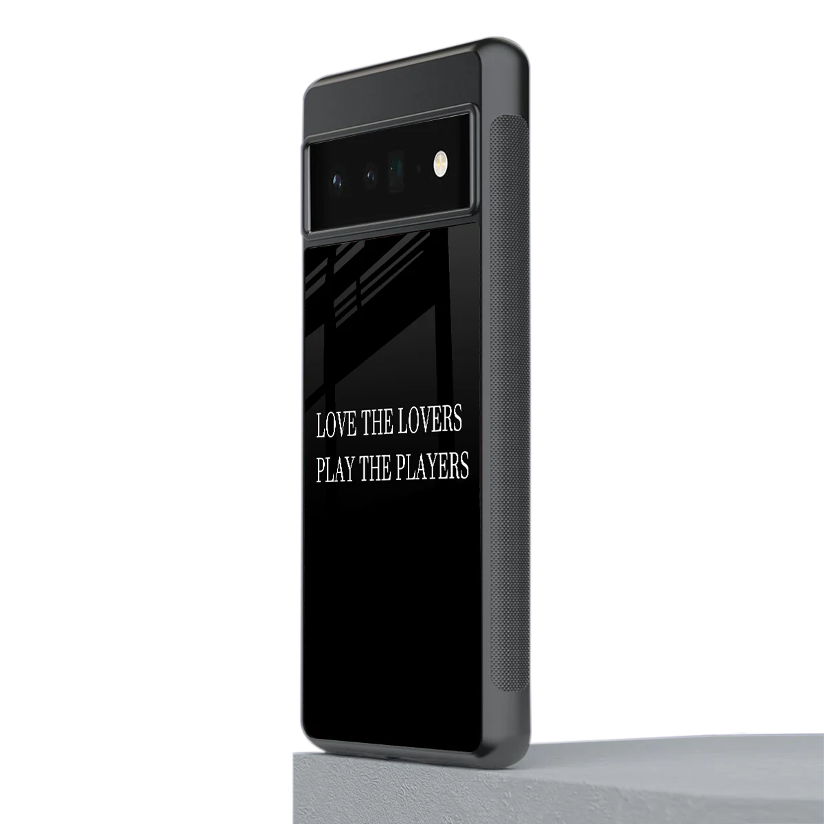 Playbook stylish phone case for google pixel 6 pro | glossy glass and slim fit