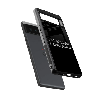 Playbook sleek google pixel 6 cover with tempered glass back and TPU edges