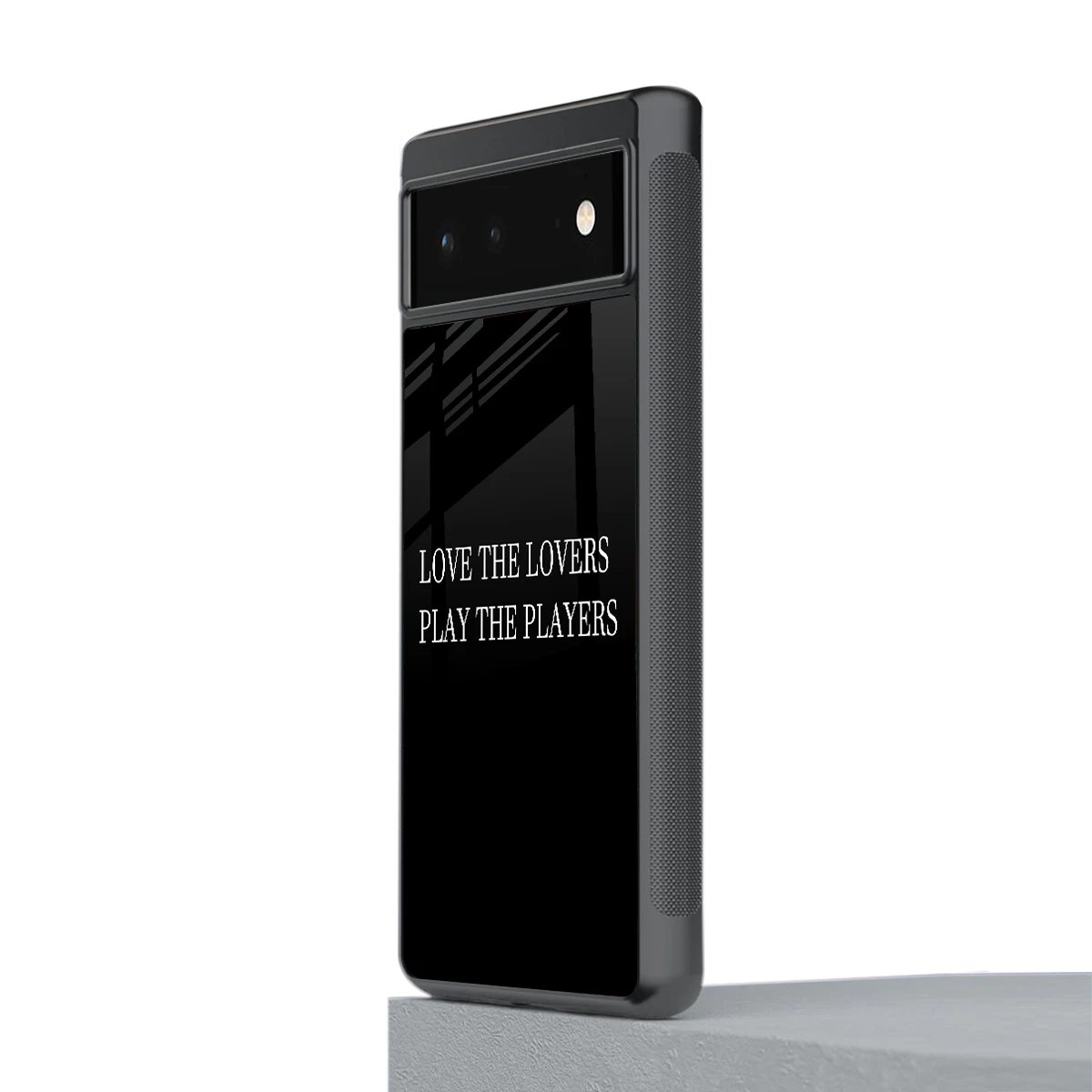 Playbook stylish phone case for google pixel 6a | glossy glass and slim fit