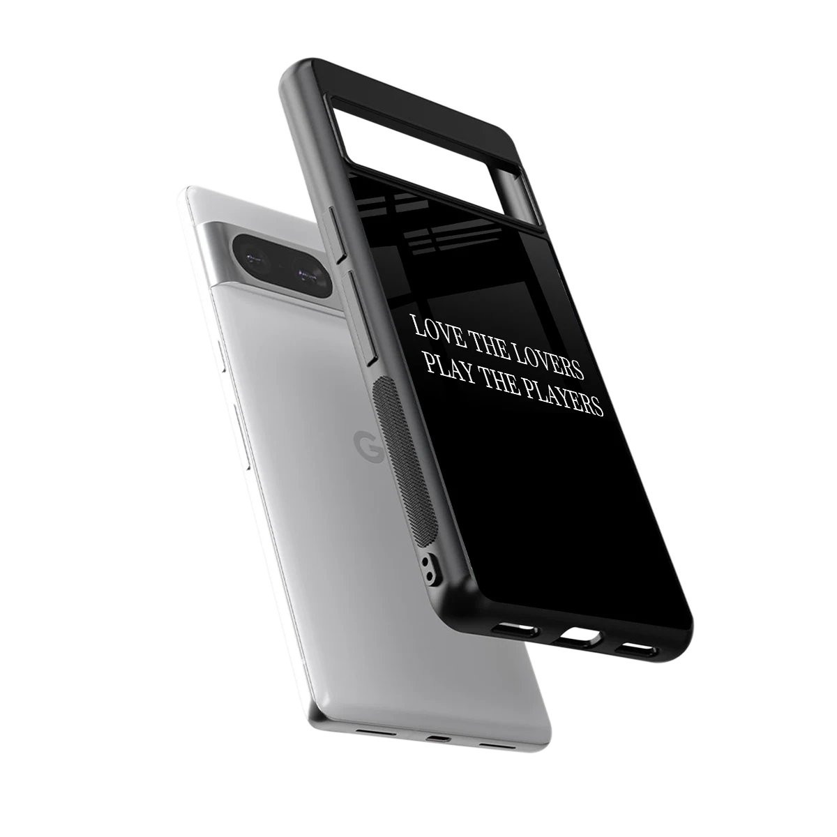 Playbook sleek google pixel 8 cover with tempered glass back and TPU edges