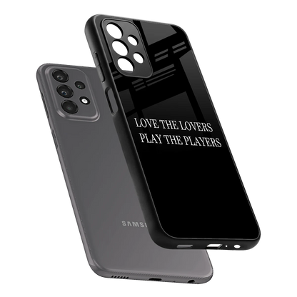 Playbook sleek samsung galaxy a23 cover with tempered glass back and TPU edges