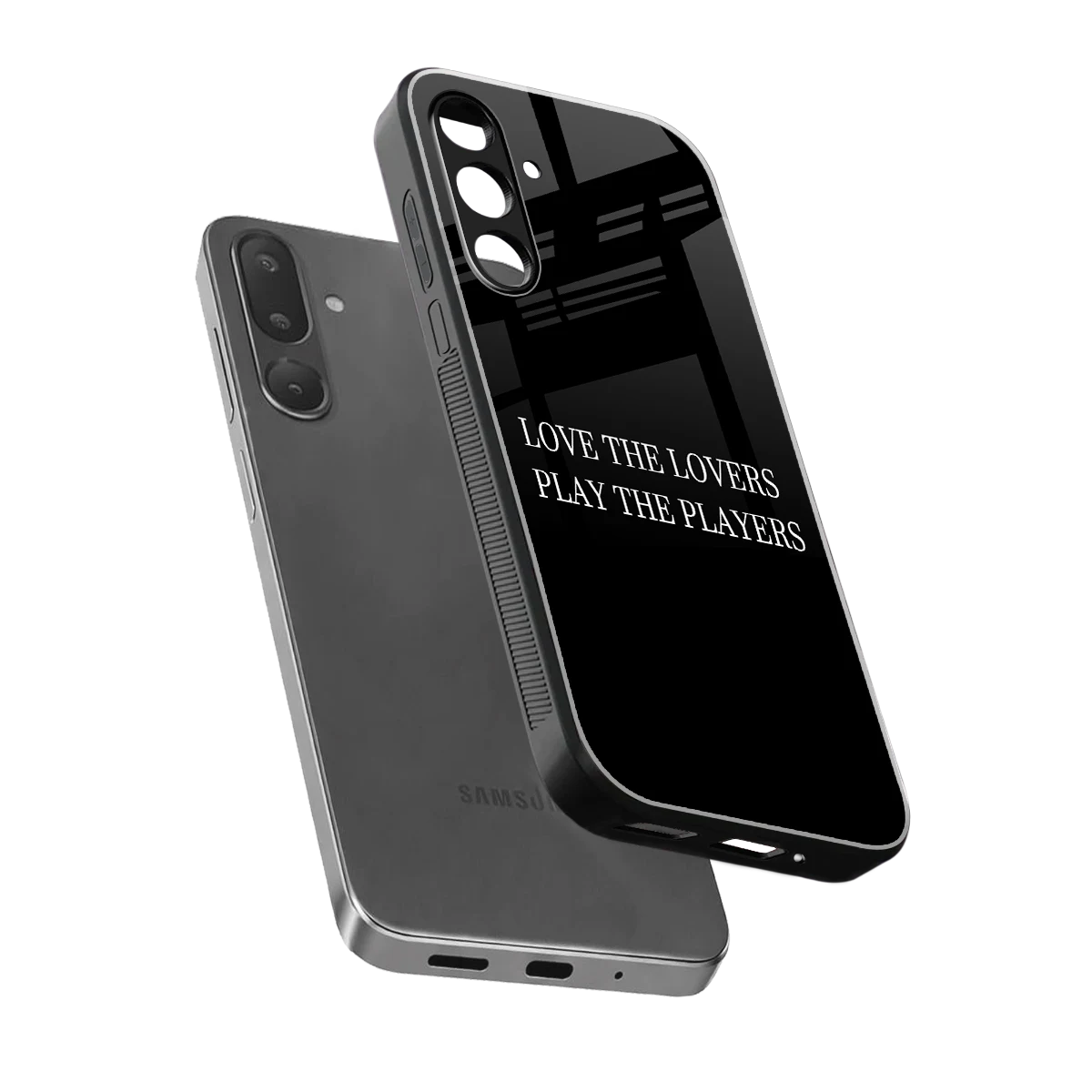 Playbook sleek samsung galaxy m36 5g cover with tempered glass back and TPU edges