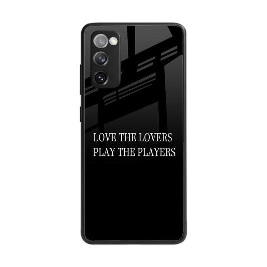 Playbook back phone cover | glass case for samsung galaxy s20 fe