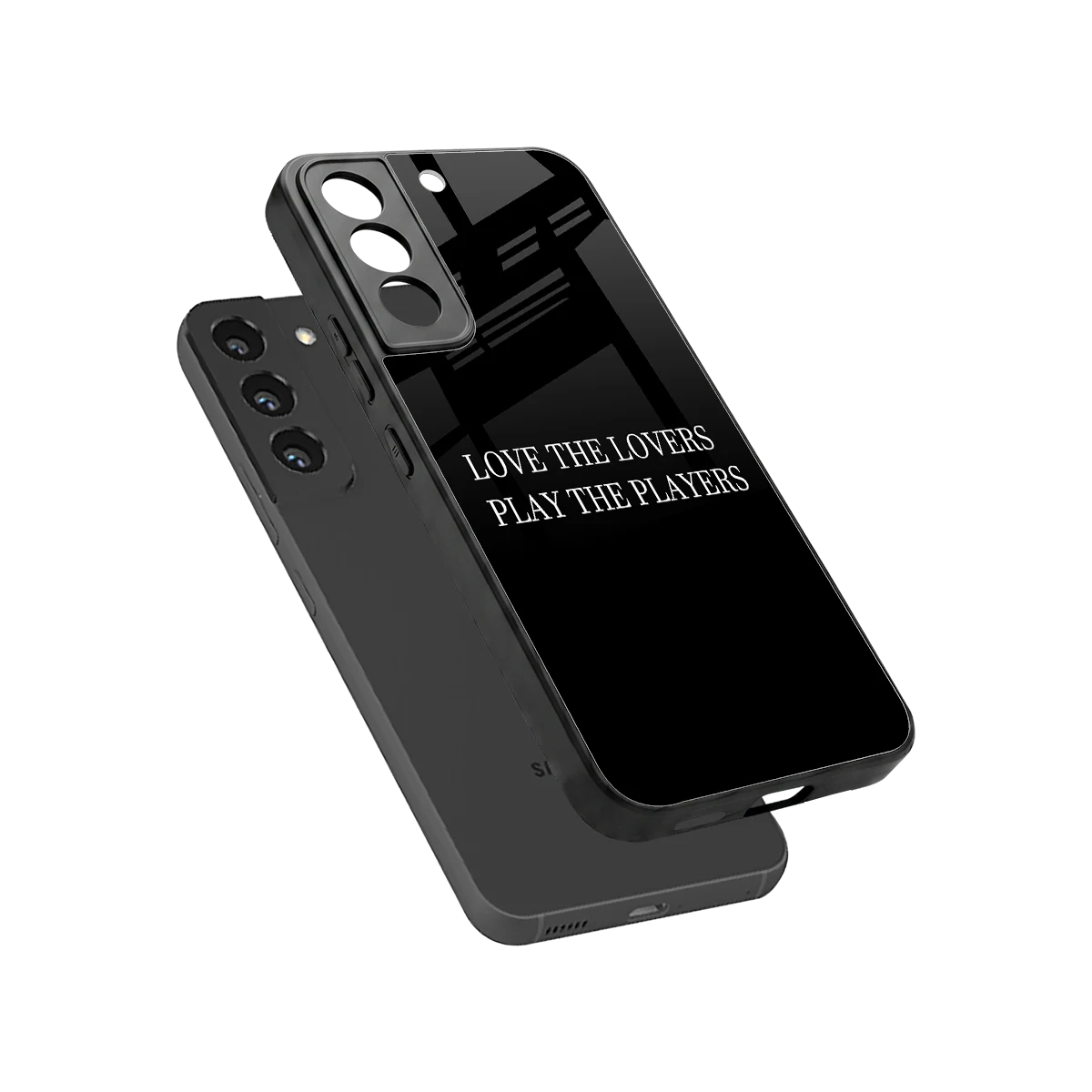 Playbook sleek samsung galaxy s22 cover with tempered glass back and TPU edges