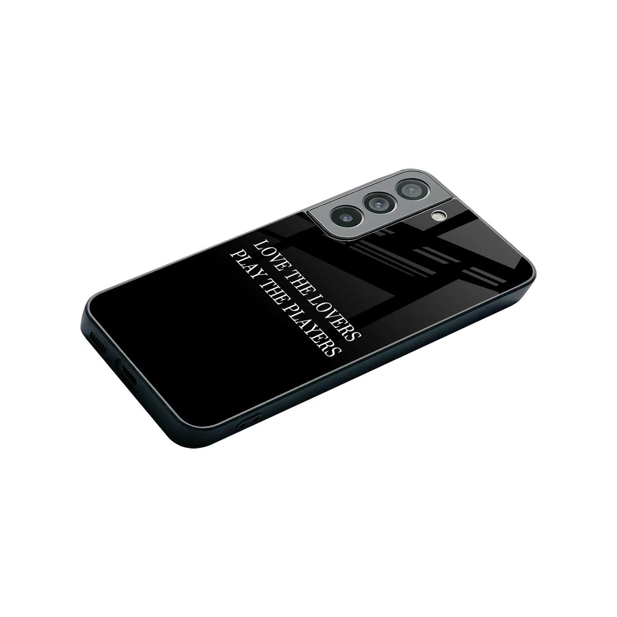 Playbook stylish phone case for samsung galaxy s22 | glossy glass and slim fit
