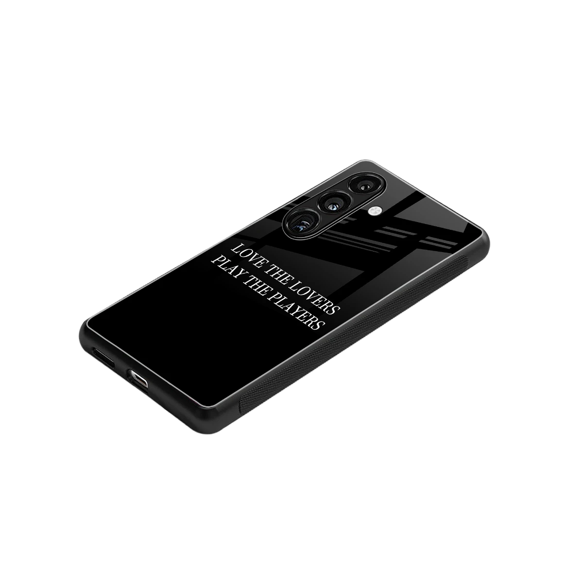 Playbook stylish phone case for samsung galaxy s25 | glossy glass and slim fit