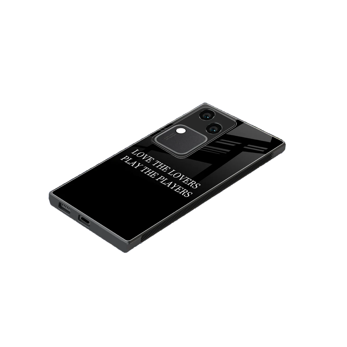 Playbook stylish phone case for vivo v30 | glossy glass and slim fit