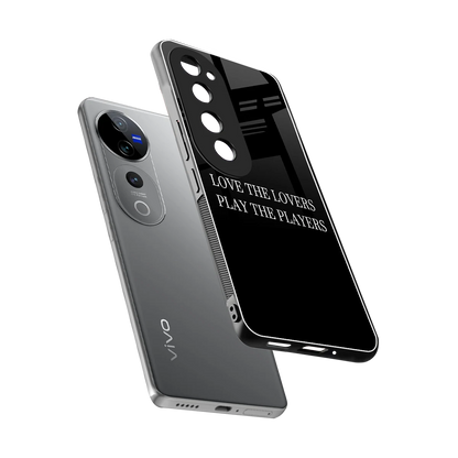 Playbook sleek vivo v40 pro cover with tempered glass back and TPU edges