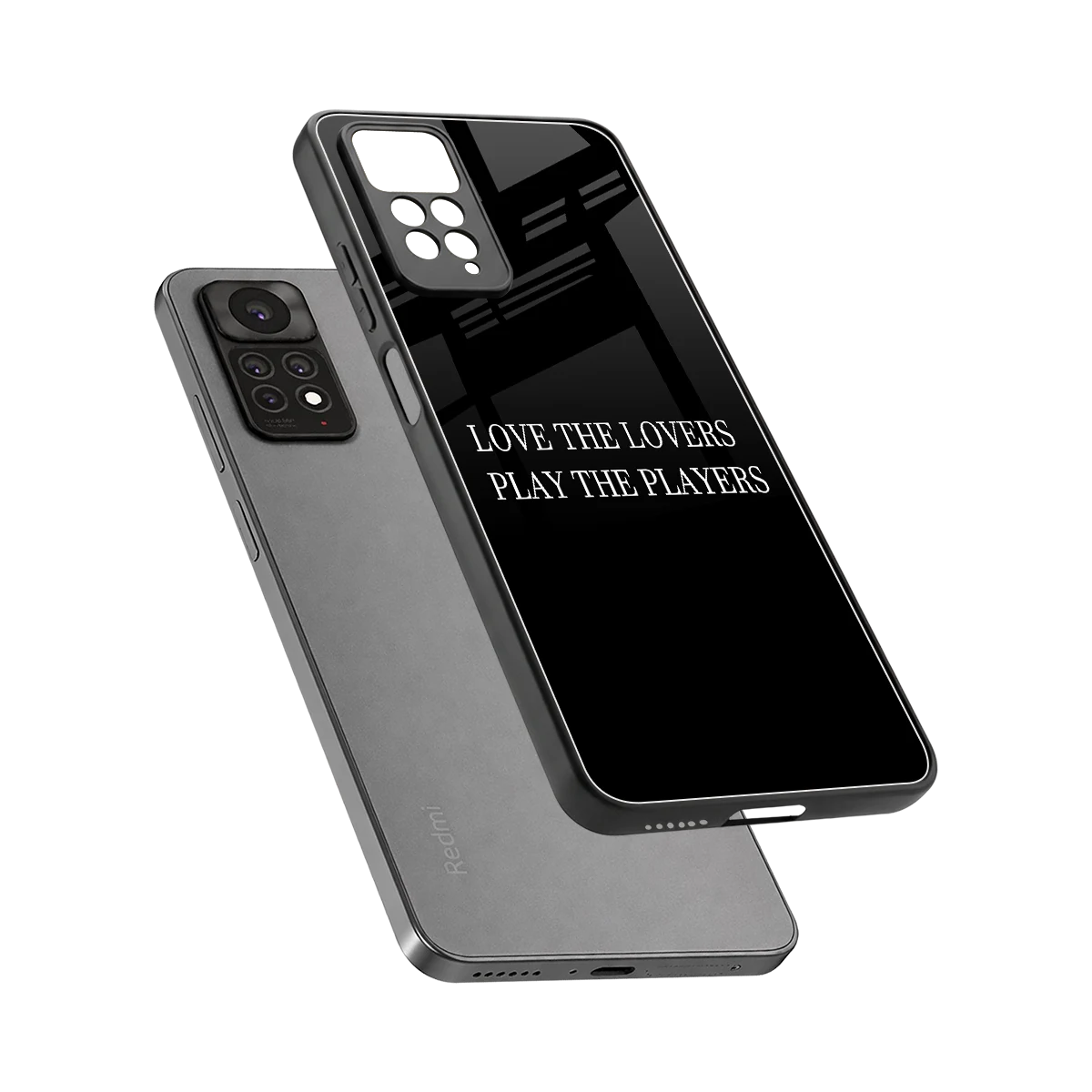 Playbook sleek redmi note 11 pro cover with tempered glass back and TPU edges