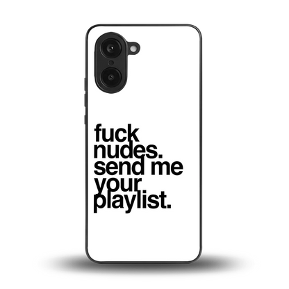 Playlist back phone cover | glass case for oneplus nord ce5 5g