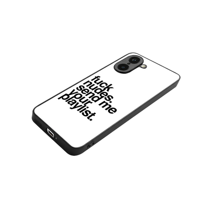 Playlist stylish phone case for oneplus nord ce5 5g | glossy glass and slim fit