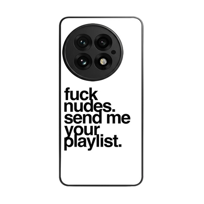 Playlist back phone cover | glass case for oneplus 13