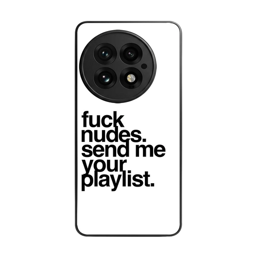 Playlist back phone cover | glass case for oneplus 13