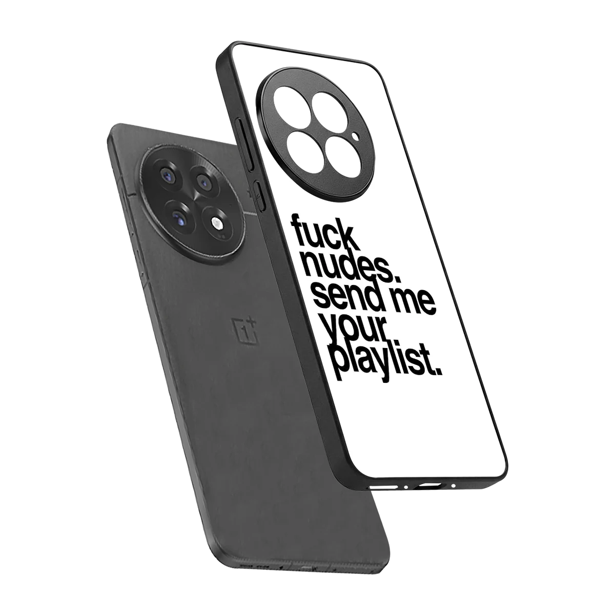 Playlist sleek oneplus 13 cover with tempered glass back and TPU edges