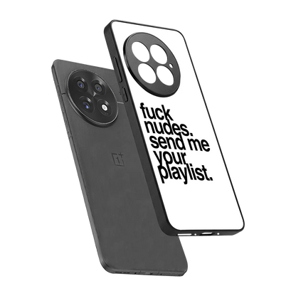Playlist sleek oneplus 13 cover with tempered glass back and TPU edges