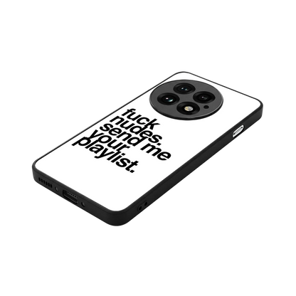Playlist stylish phone case for oneplus 13 | glossy glass and slim fit
