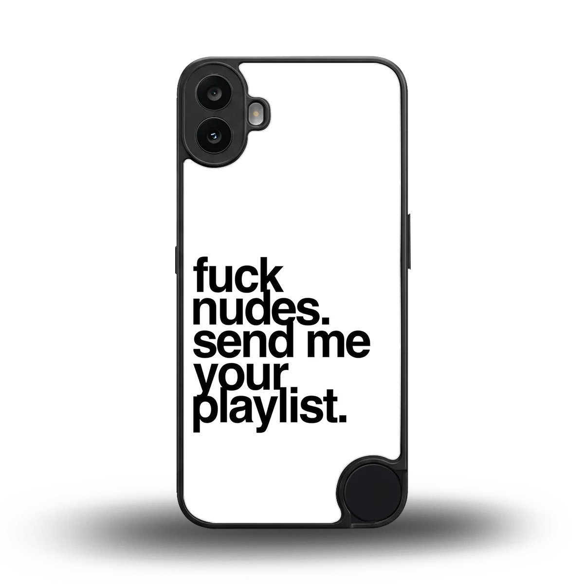 Playlist back phone cover | glass case for cmf nothing phone 1