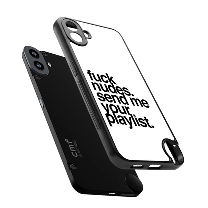 Playlist sleek cmf nothing phone 1 cover with tempered glass back and TPU edges