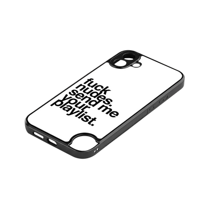 Playlist stylish phone case for cmf nothing phone 1 | glossy glass and slim fit