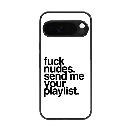 Playlist back phone cover | glass case for google pixel 10 pro xl