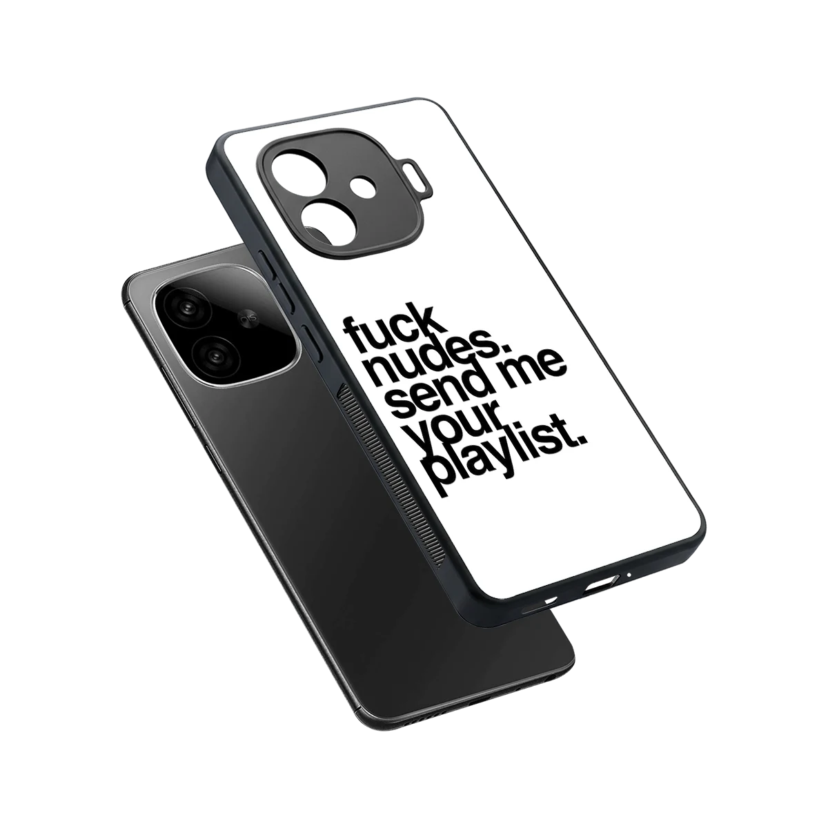 Playlist sleek iqoo neo 10r 5g cover with tempered glass back and TPU edges