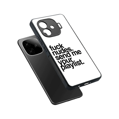 Playlist sleek iqoo neo 10r 5g cover with tempered glass back and TPU edges