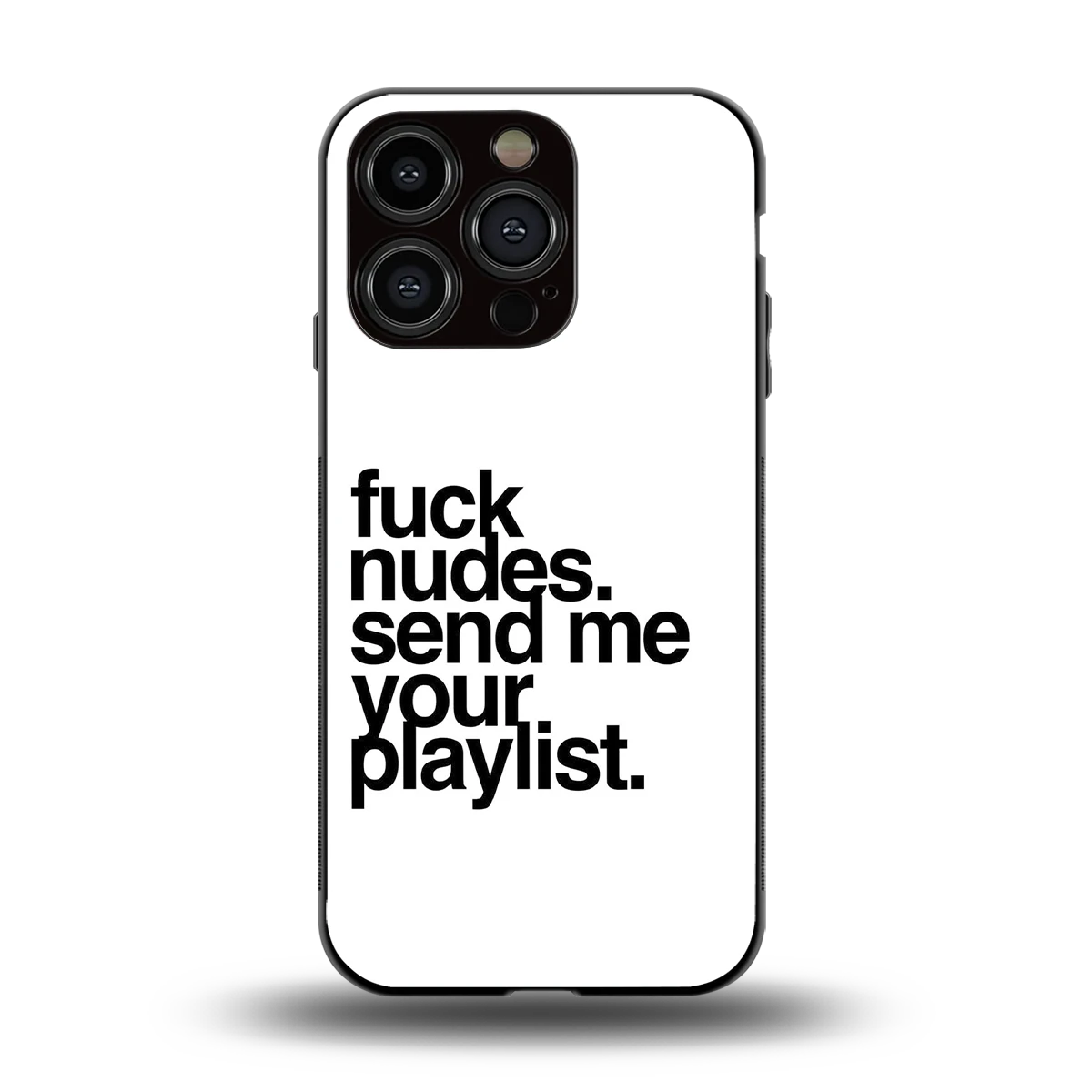 Playlist back phone cover | glass case for iphone 11 pro