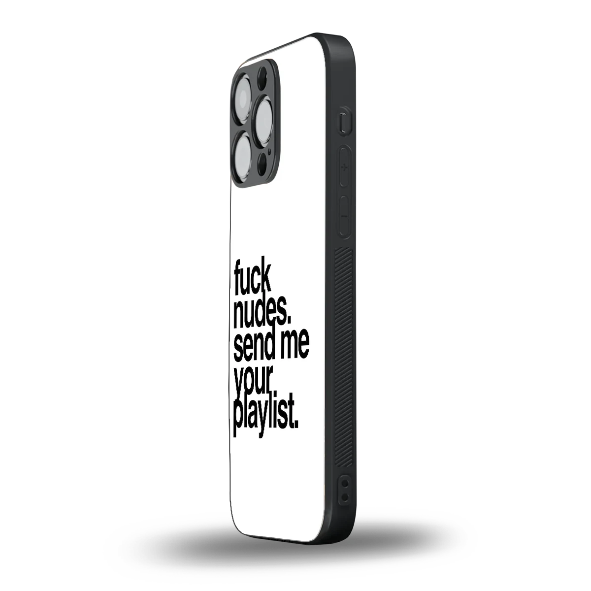 Playlist iphone 16 pro max mobile cover | shockproof glass phone case