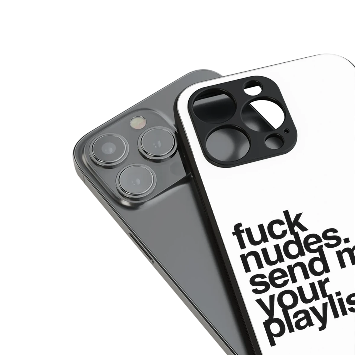 Playlist stylish phone case for iphone 13 pro | glossy glass and slim fit