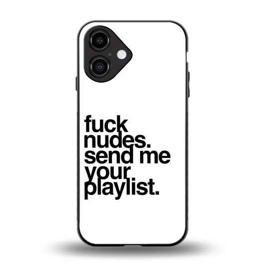 Playlist Phone Case for Iphone 16 | Glass Case
