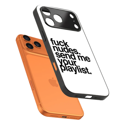 Playlist sleek iphone 17 pro max cover with tempered glass back and TPU edges