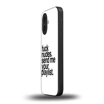 Playlist iphone 17 mobile cover | shockproof glass phone case